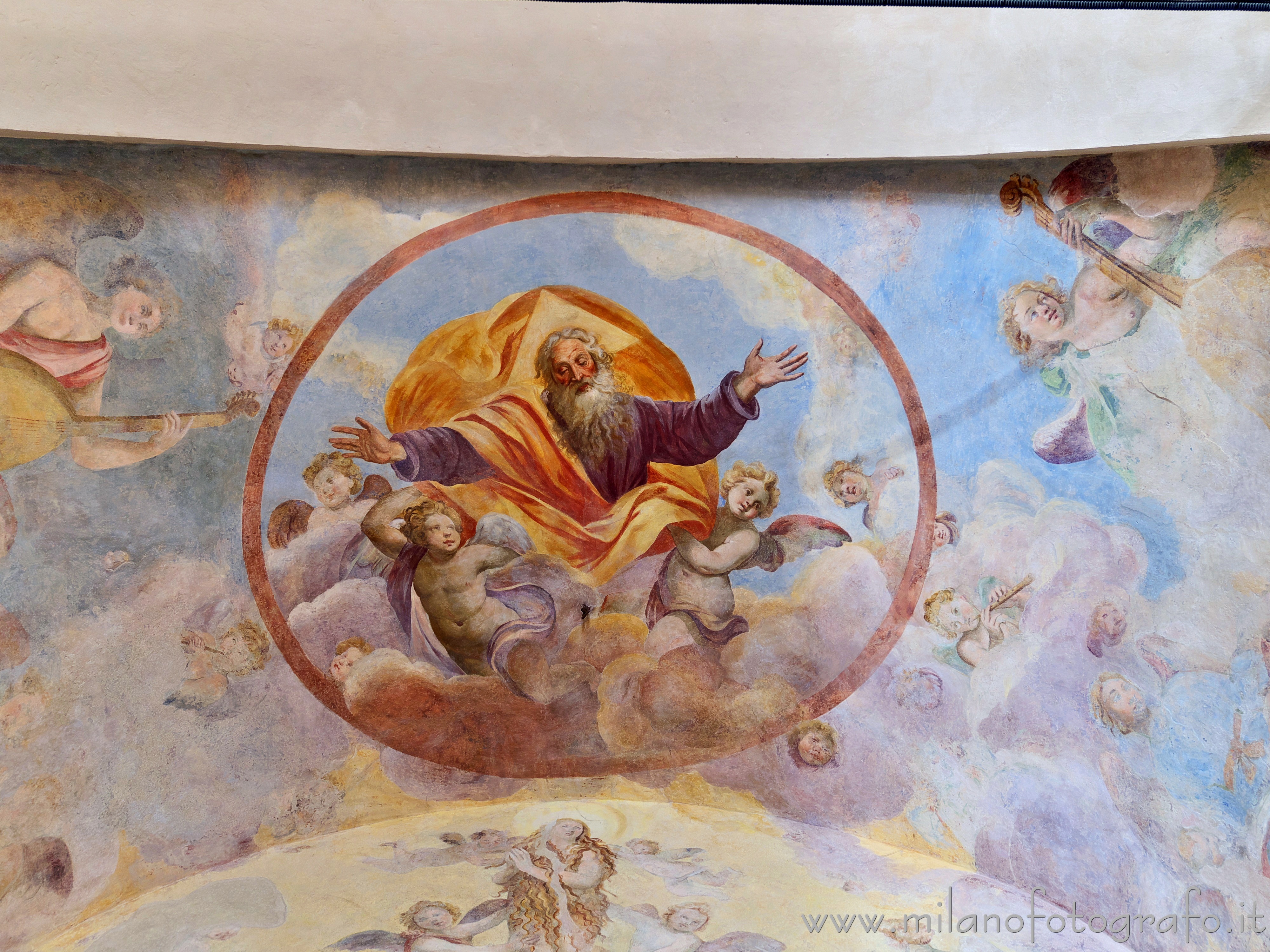 Milan (Italy) - Ceiling of the apse of the Oratory of Santa Maria Maddalena al Camposanto